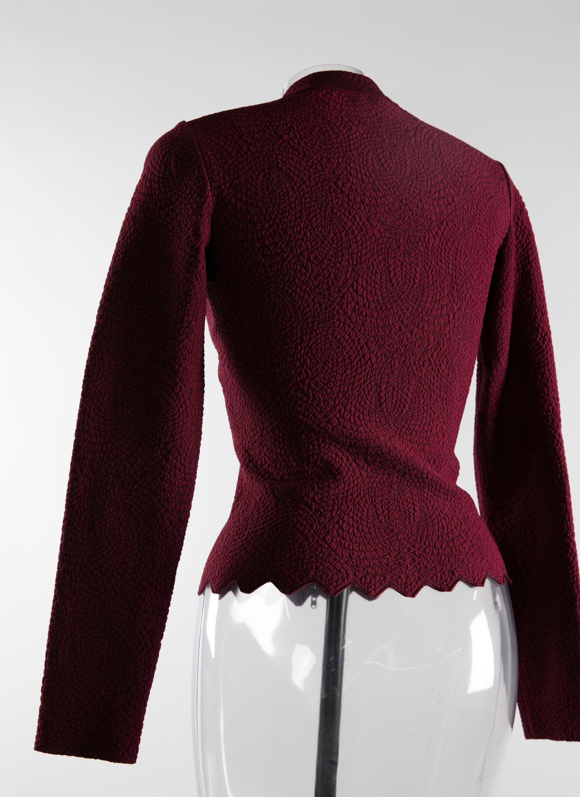 Cardigan moulant cintré à zip - Grenadine