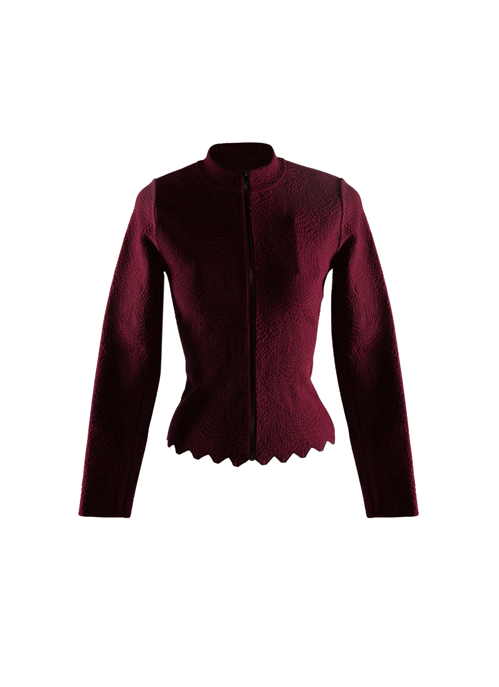 Cardigan moulant cintré à zip - Grenadine