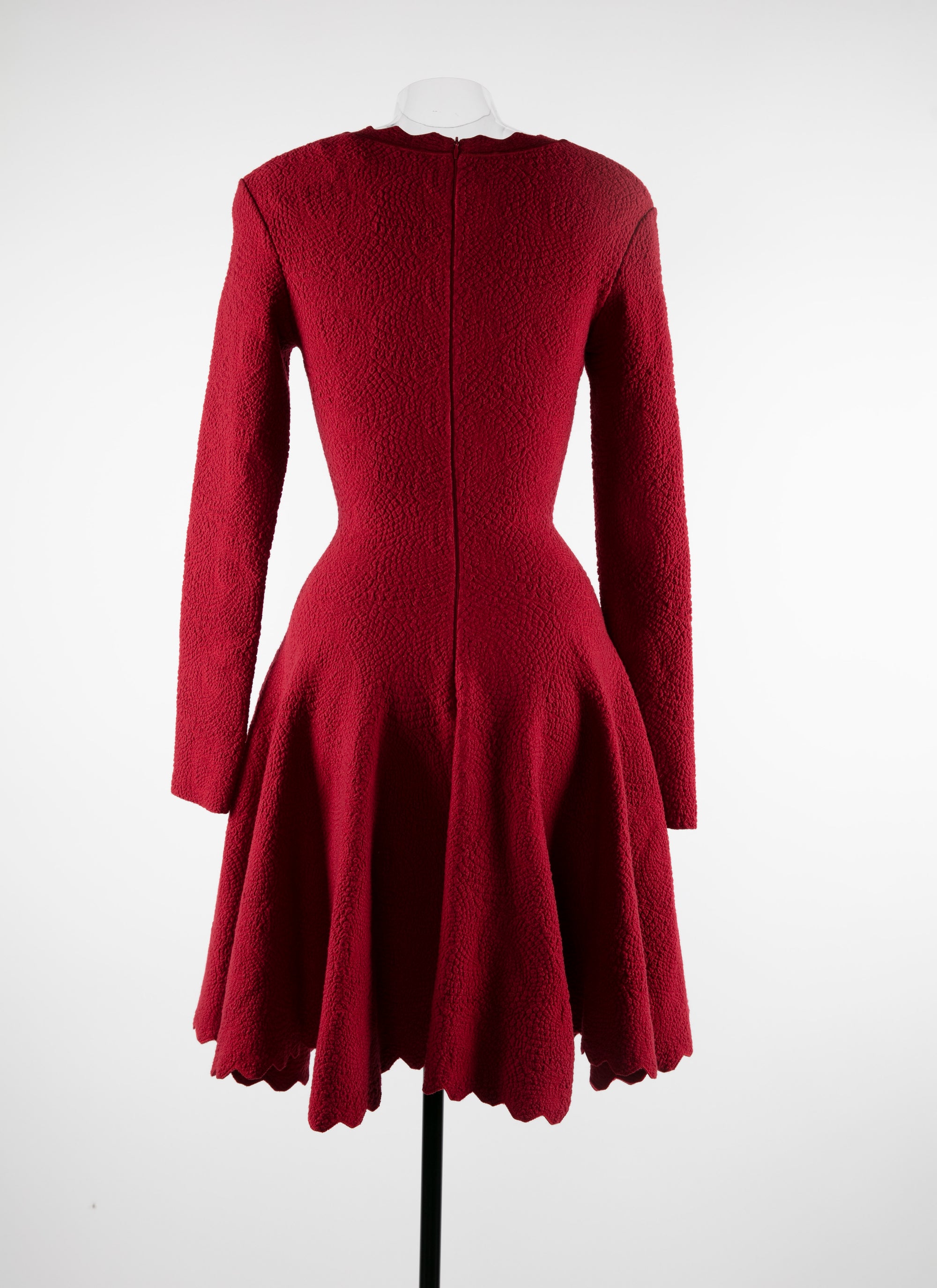 Robe courte contrasté élégant - Ecarlate