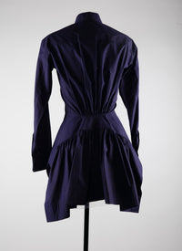 Chemise longue basque - Indigo
