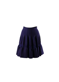 Jupe en laine avec détails en relief - Indigo & Cuivre
