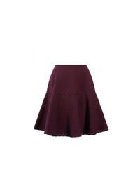 Jupe à charnières en maille - Violet