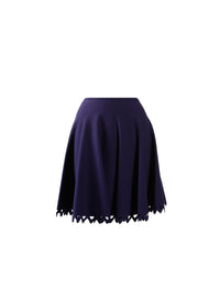 Trigone skirt in wool - Indigo