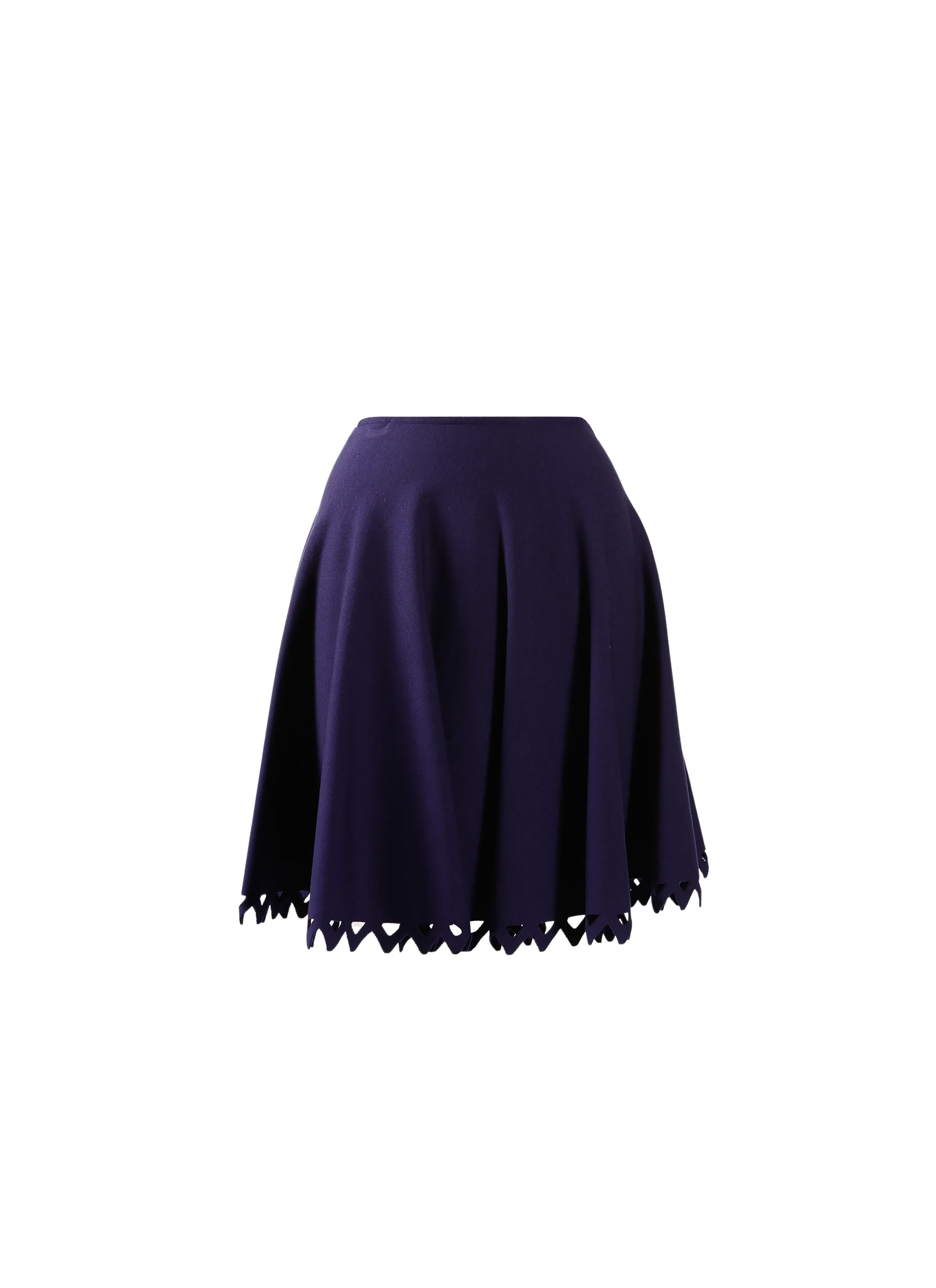 Trigone skirt in wool - Indigo