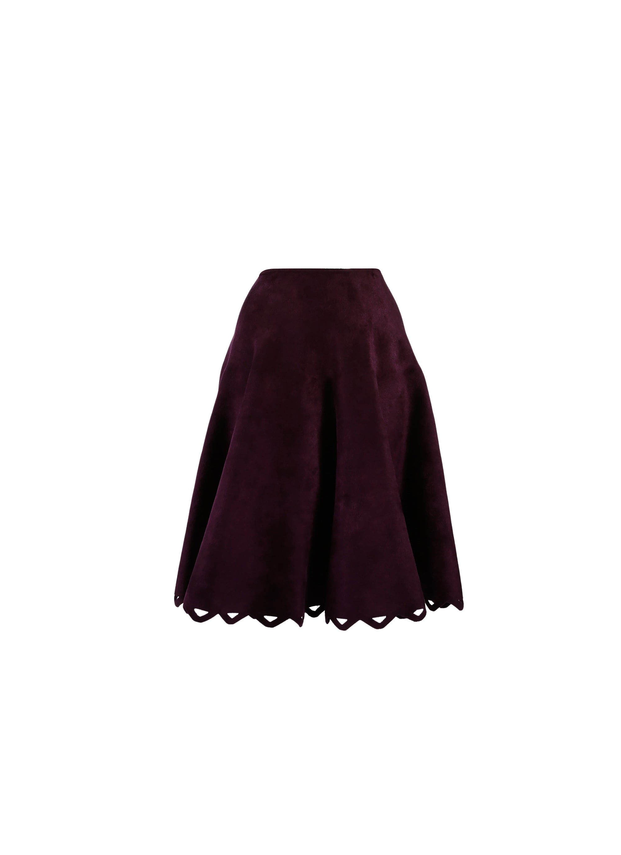 Jupe en velours - Aubergine