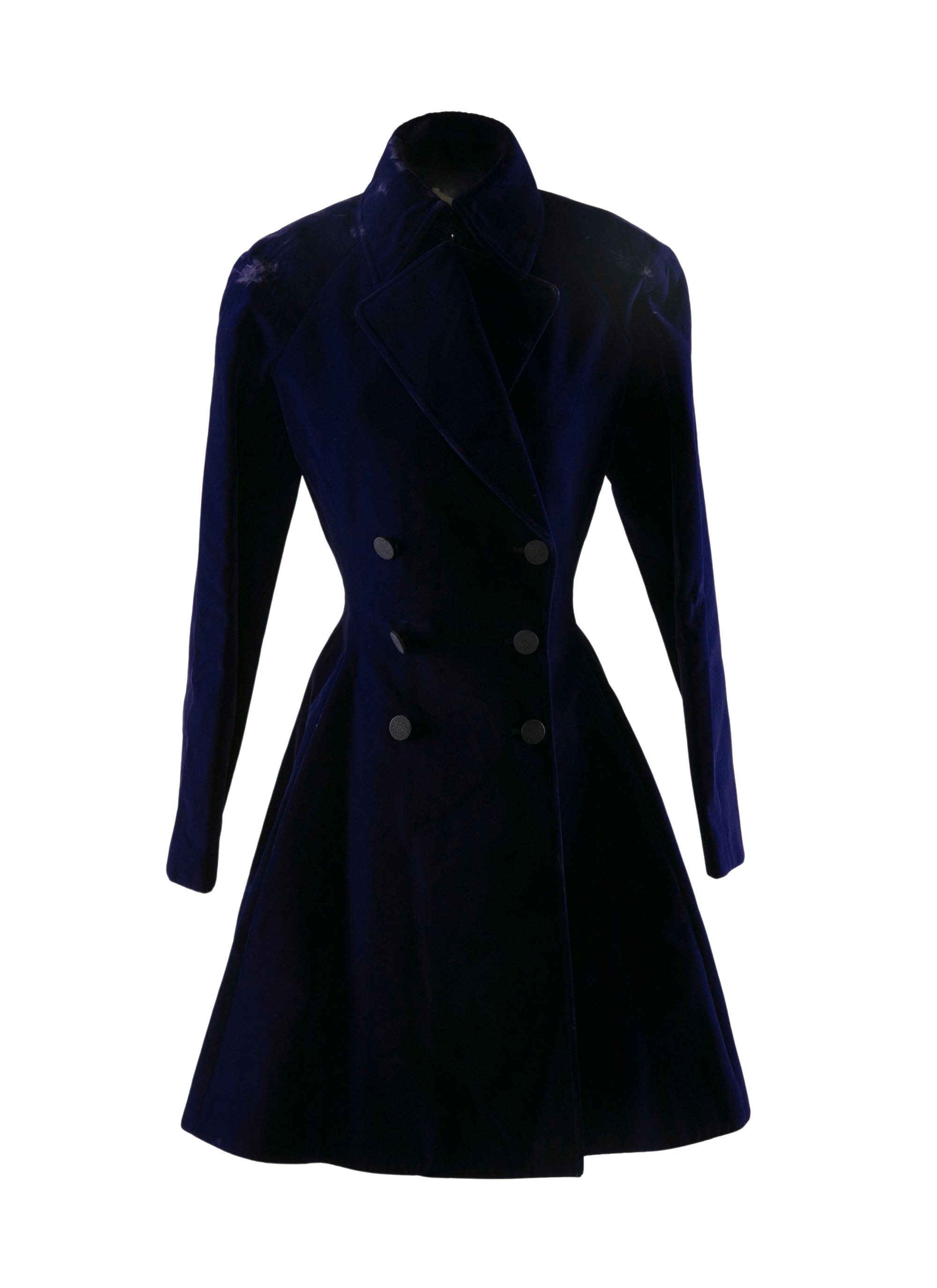 Long-sleeved coat - Indigo