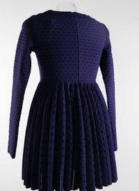 Fluid long dress with flared sleeves - Indigo