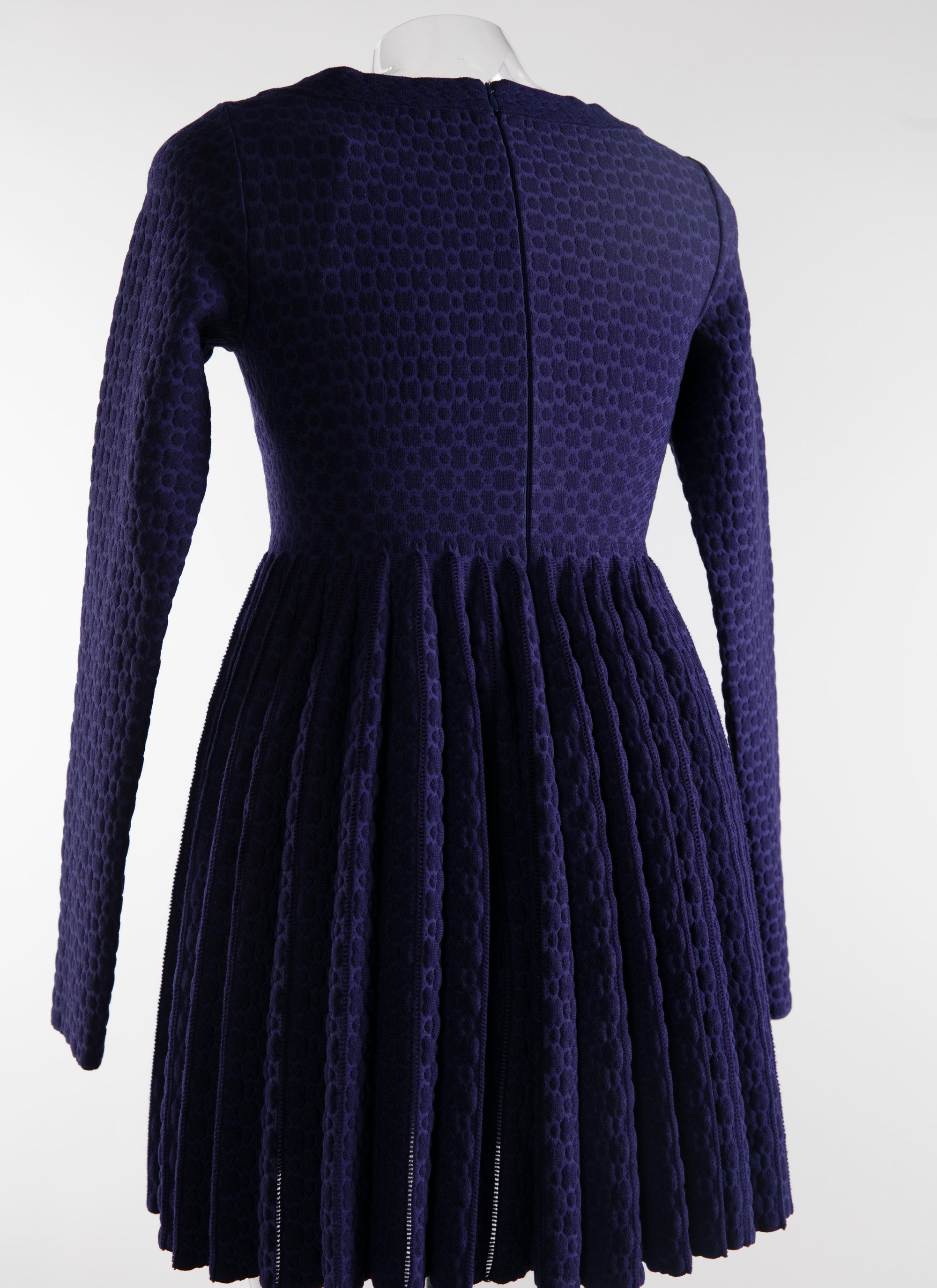 Fluid long dress with flared sleeves - Indigo