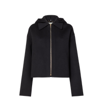 Veste en laine double - Noir