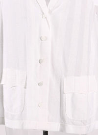 Art Deco short sleeve shirt - White
