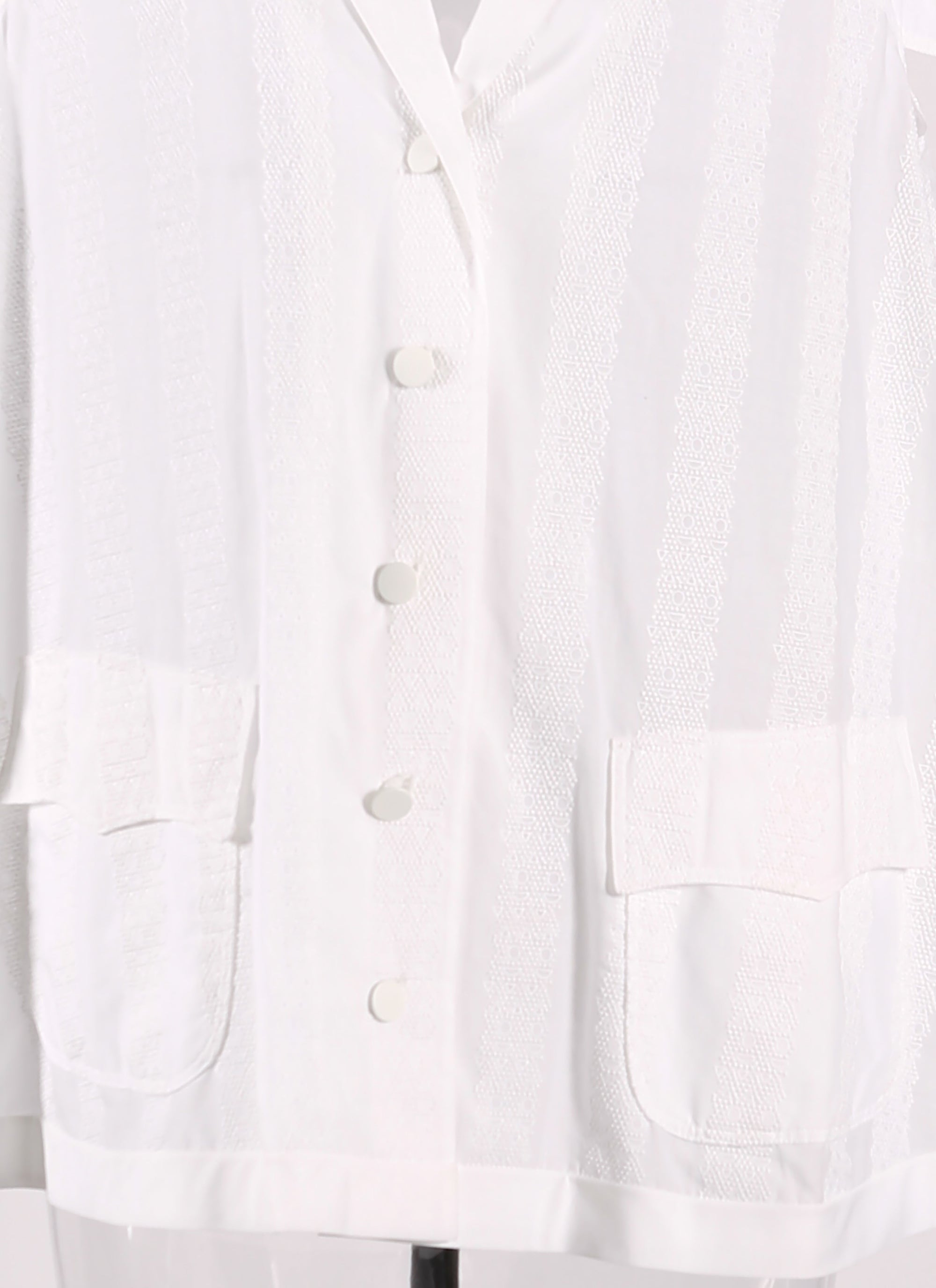 Art Deco short sleeve shirt - White