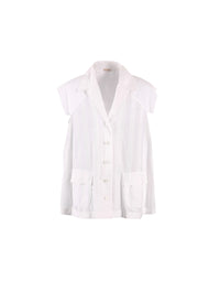 Art Deco short sleeve shirt - White