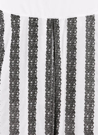 Art Deco short sleeve shirt - White & Black