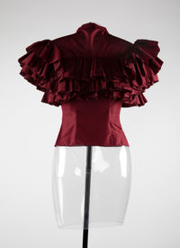 Silk sleeveless shirt - Garnet