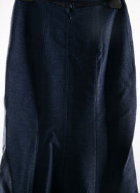 Jupe en rafia - Cobalt