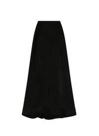 Jupe en rafia - Noir
