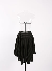 Art Deco skirt - Black intense
