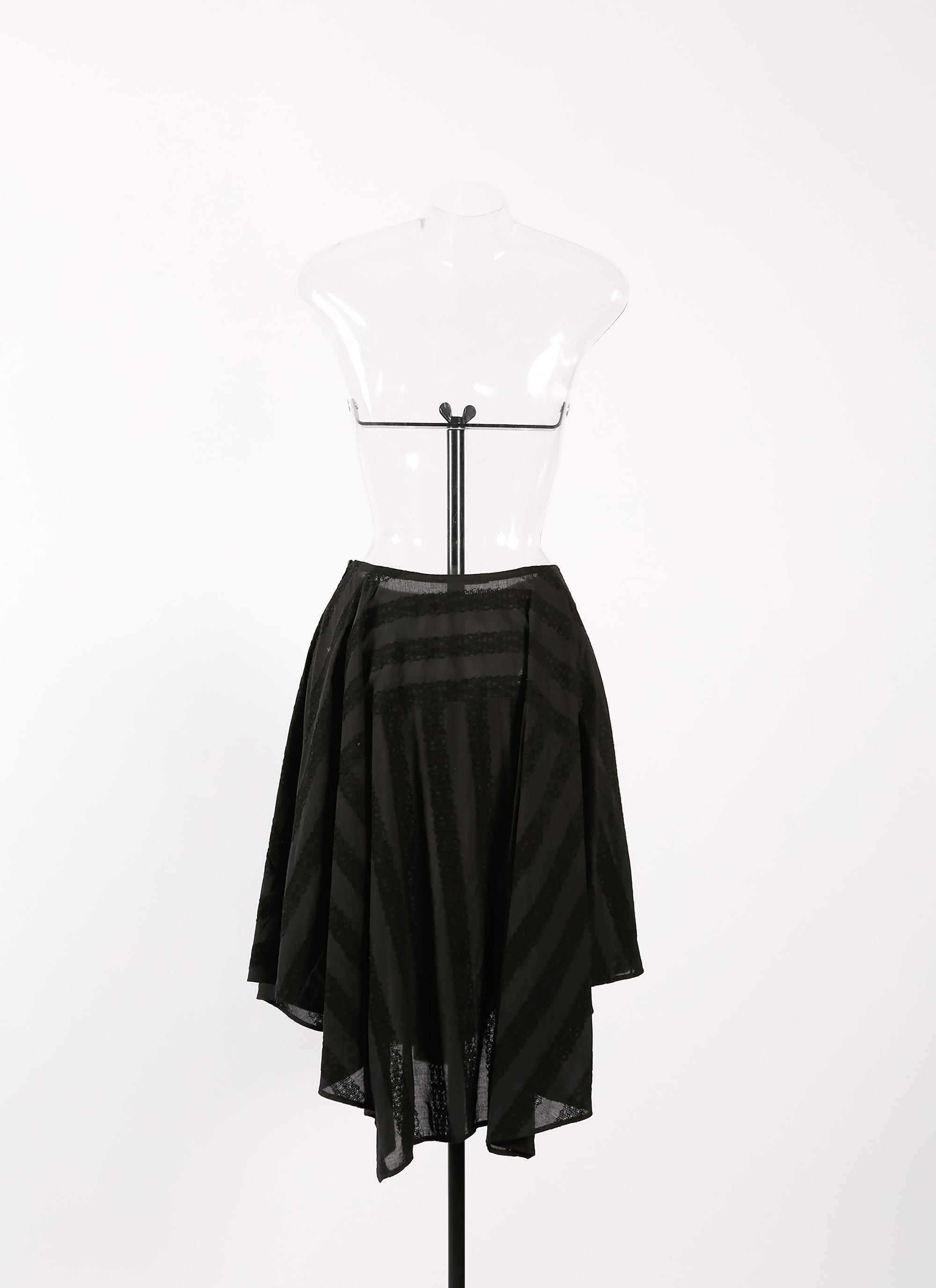 Art Deco skirt - Black intense