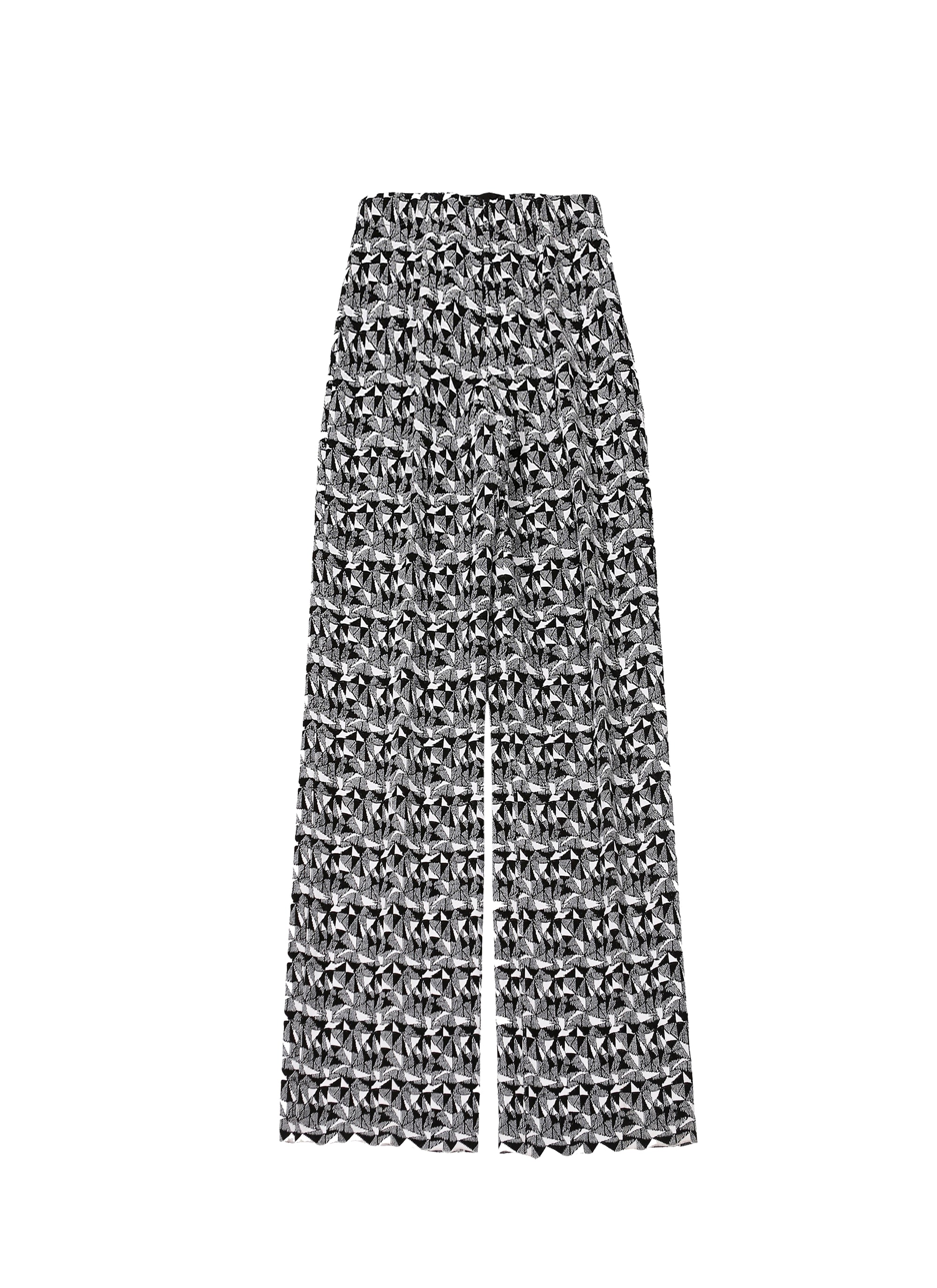 Pantalon à coupe large Archipel - Noir & Blanc