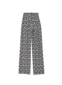 Archipelago wide-leg trousers - Black & White