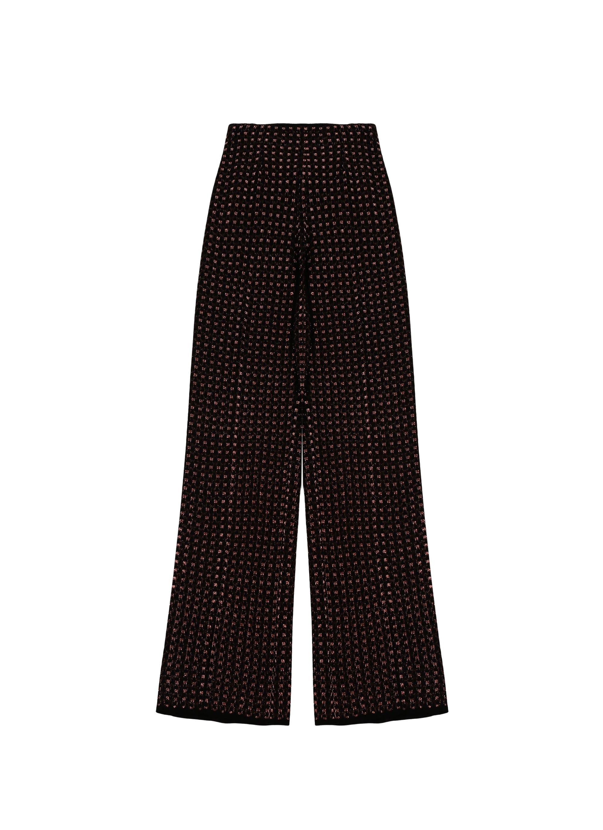 Recif wide-leg trousers - Black & Copper