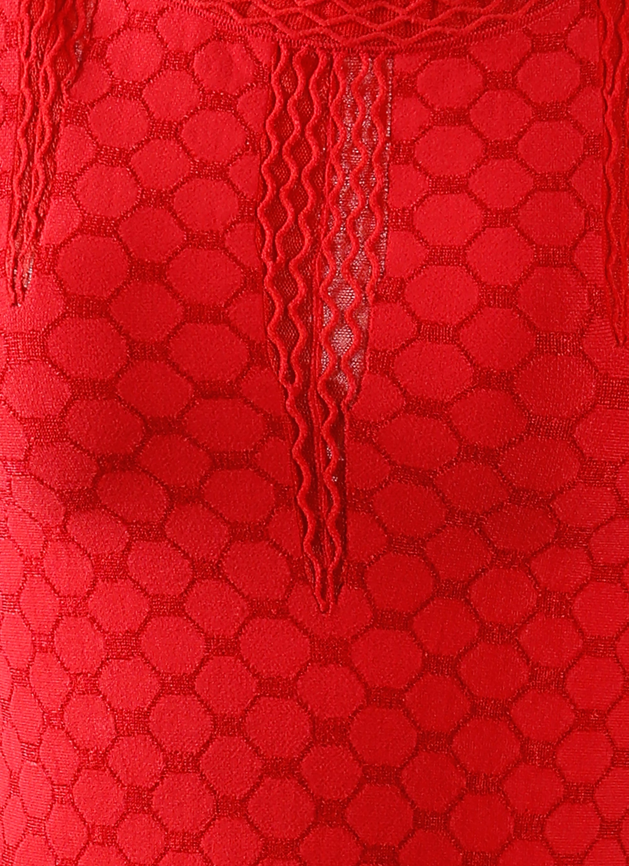 Salomon sleeveless knitted dress - Red