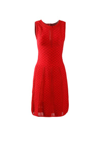 Salomon sleeveless knitted dress - Red