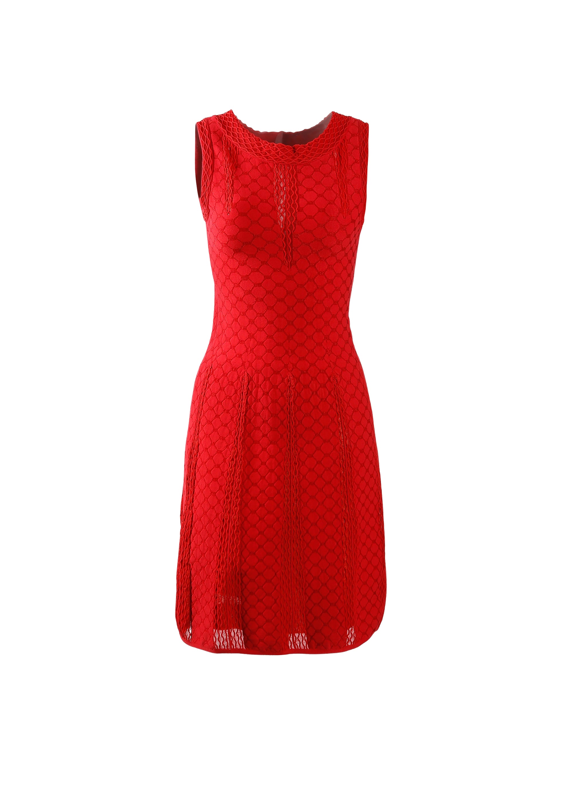 Robe sans manches Salomon en maille - Rouge