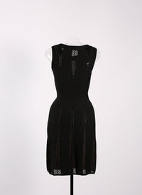 Salomon sleeveless knitted dress - Black intense