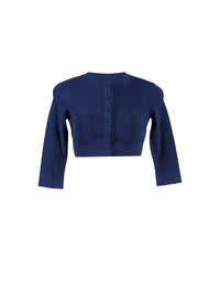 Long sleeve knitted cardigan - Cobalt