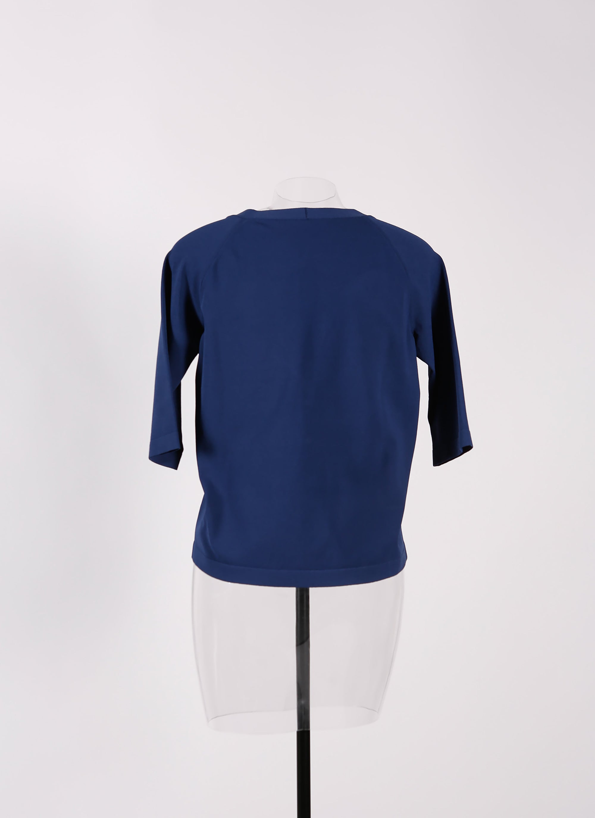 Long-sleeved knitted cardigan - Cobalt
