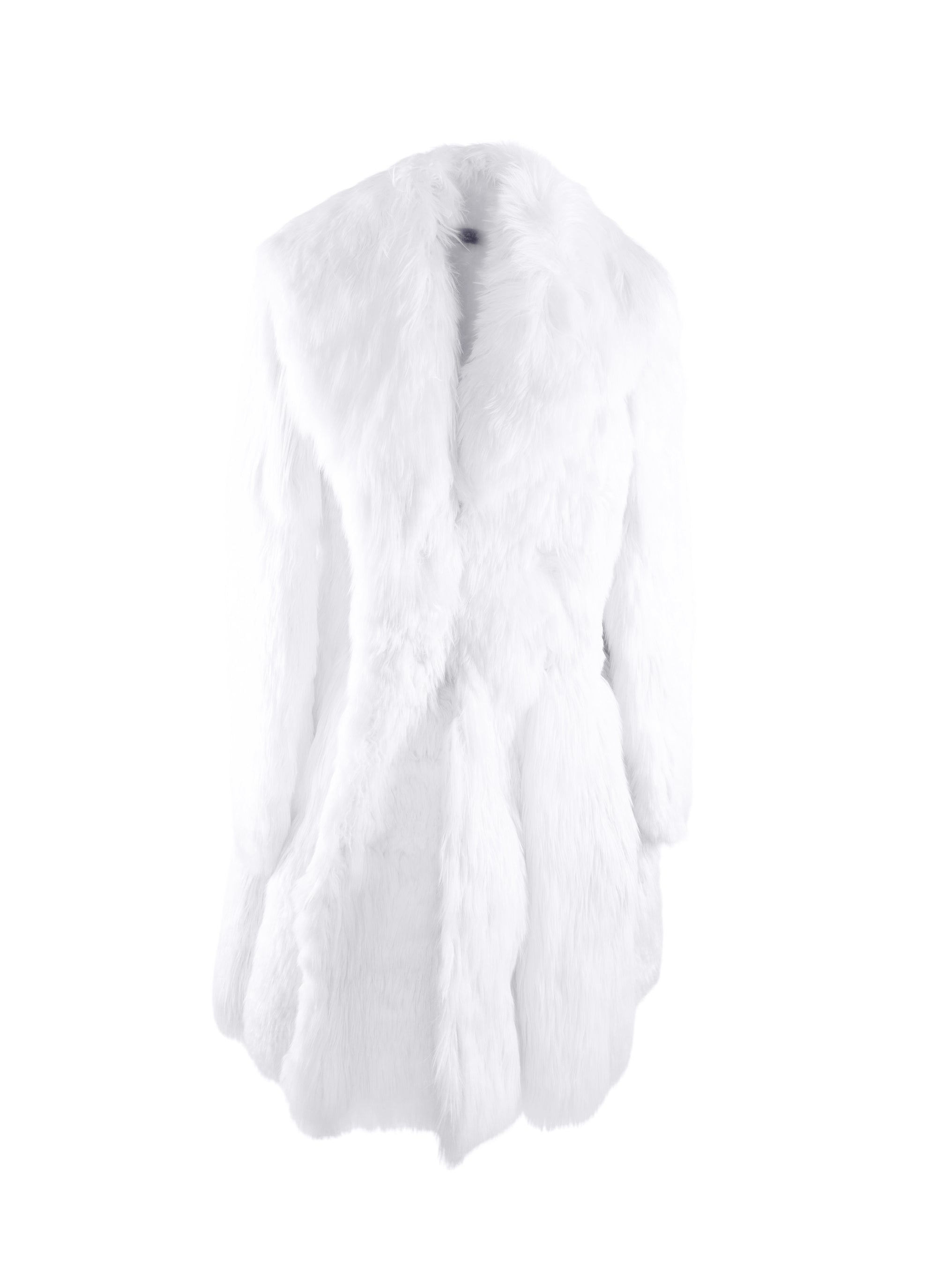 Manteau polaire en laine - Blanc