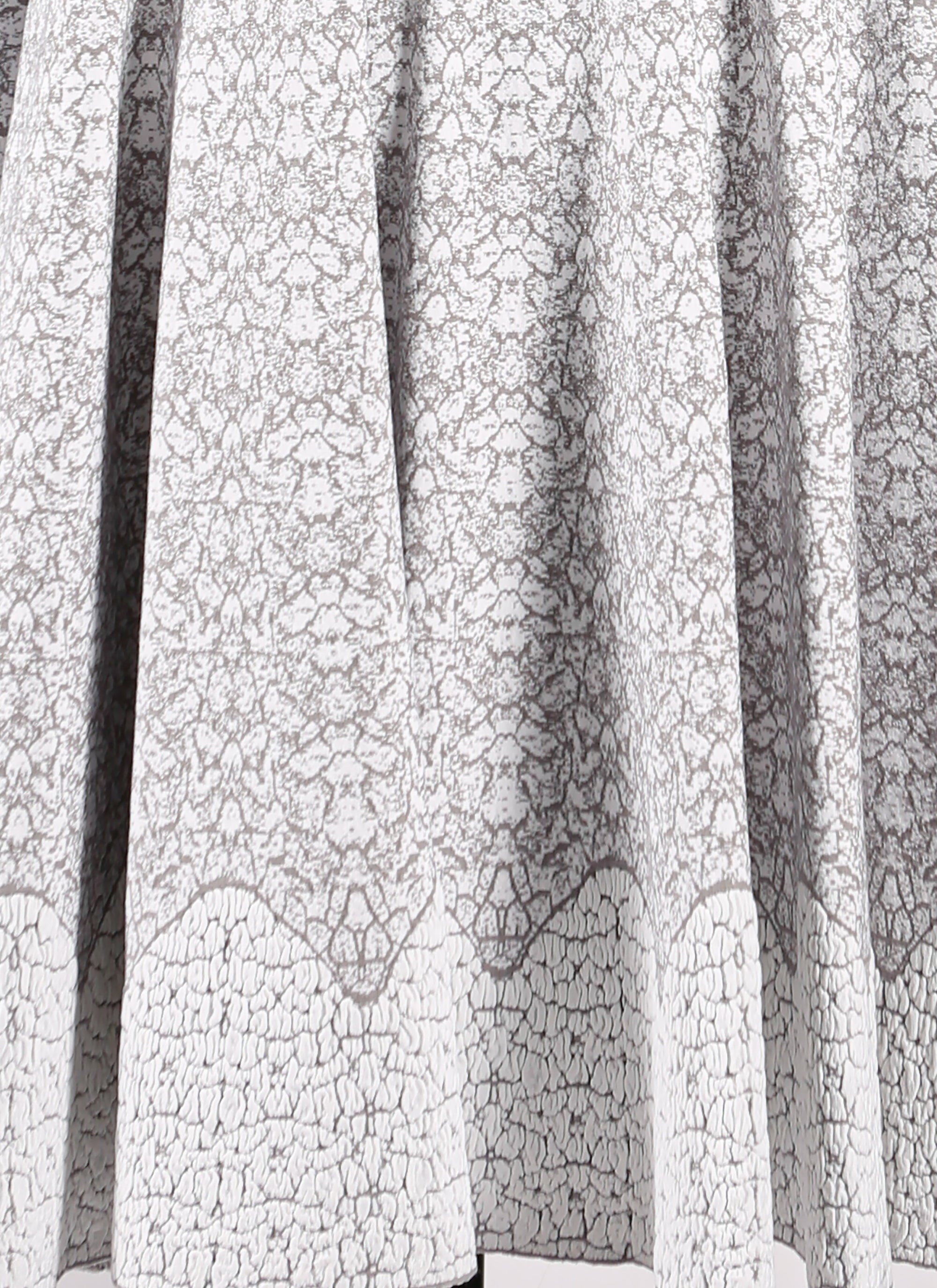 Robe à manches longues Galatea en maille - Blanc & Gris
