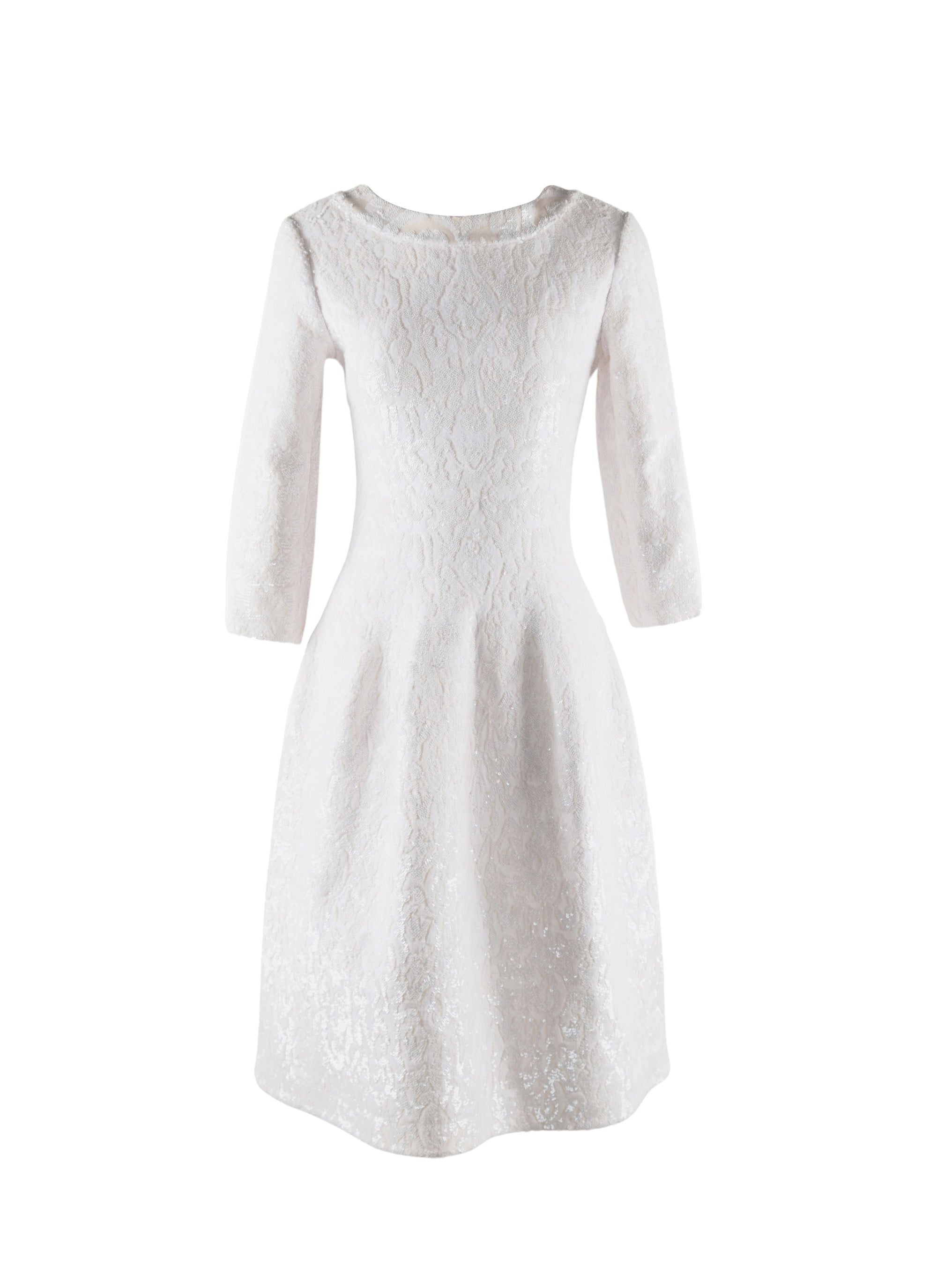 Granada long-sleeved dress - White