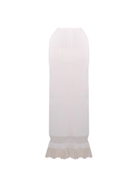 Sirocco knitted pencil skirt - White
