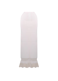 Sirocco knitted pencil skirt - White
