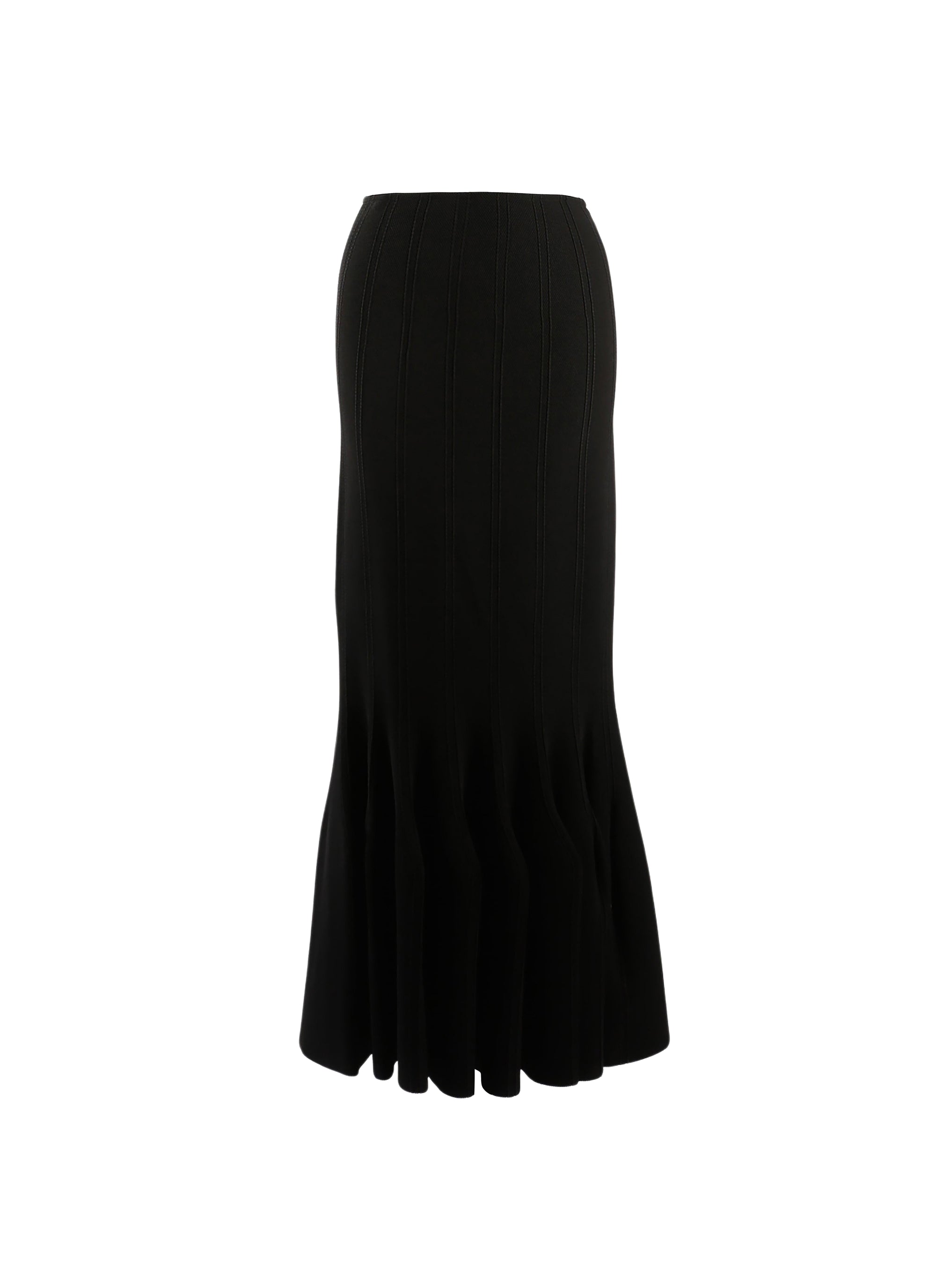 Nymphea knitted piqué skirt - Black