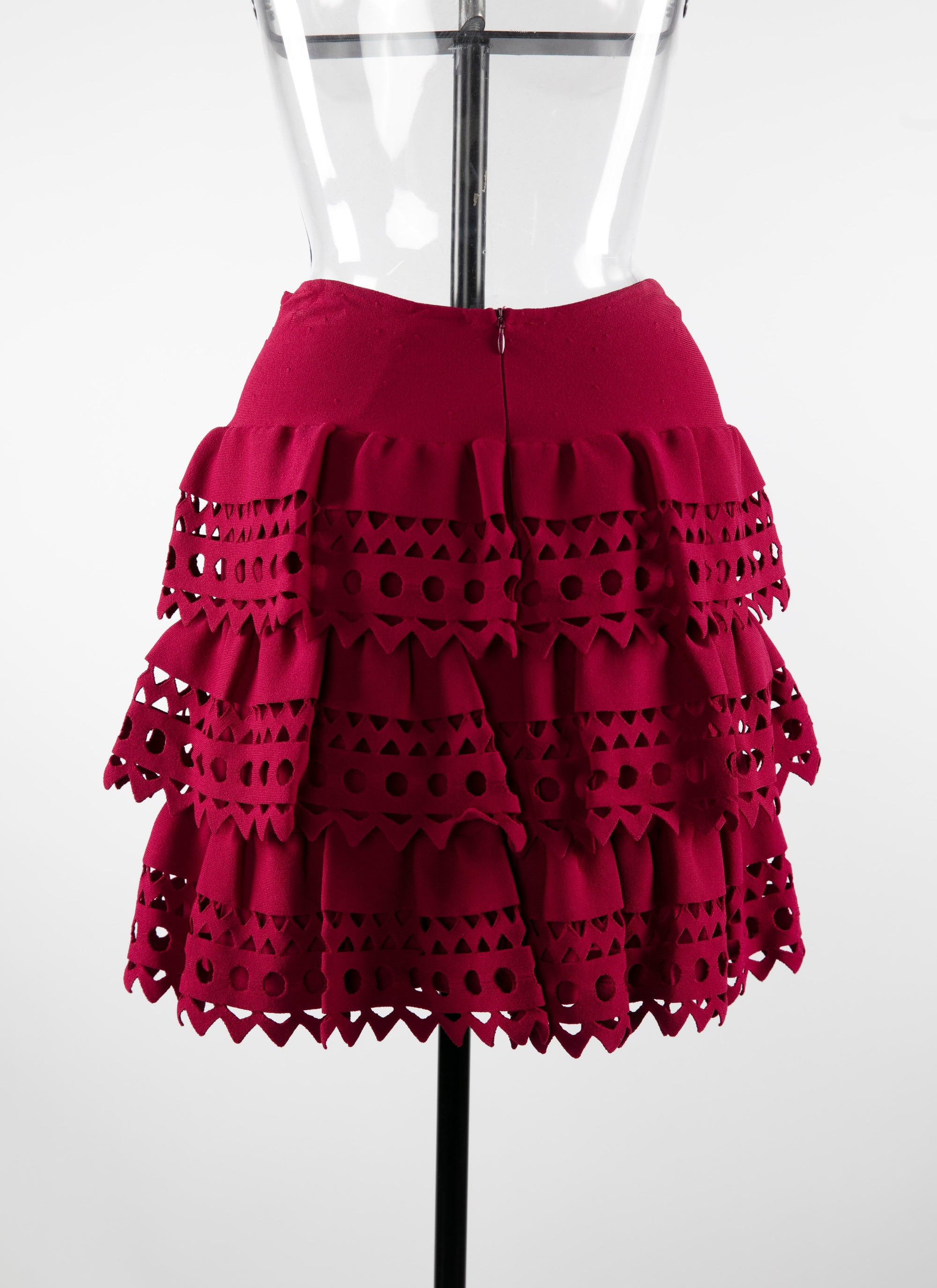 Skater skirt with openwork details - Purple