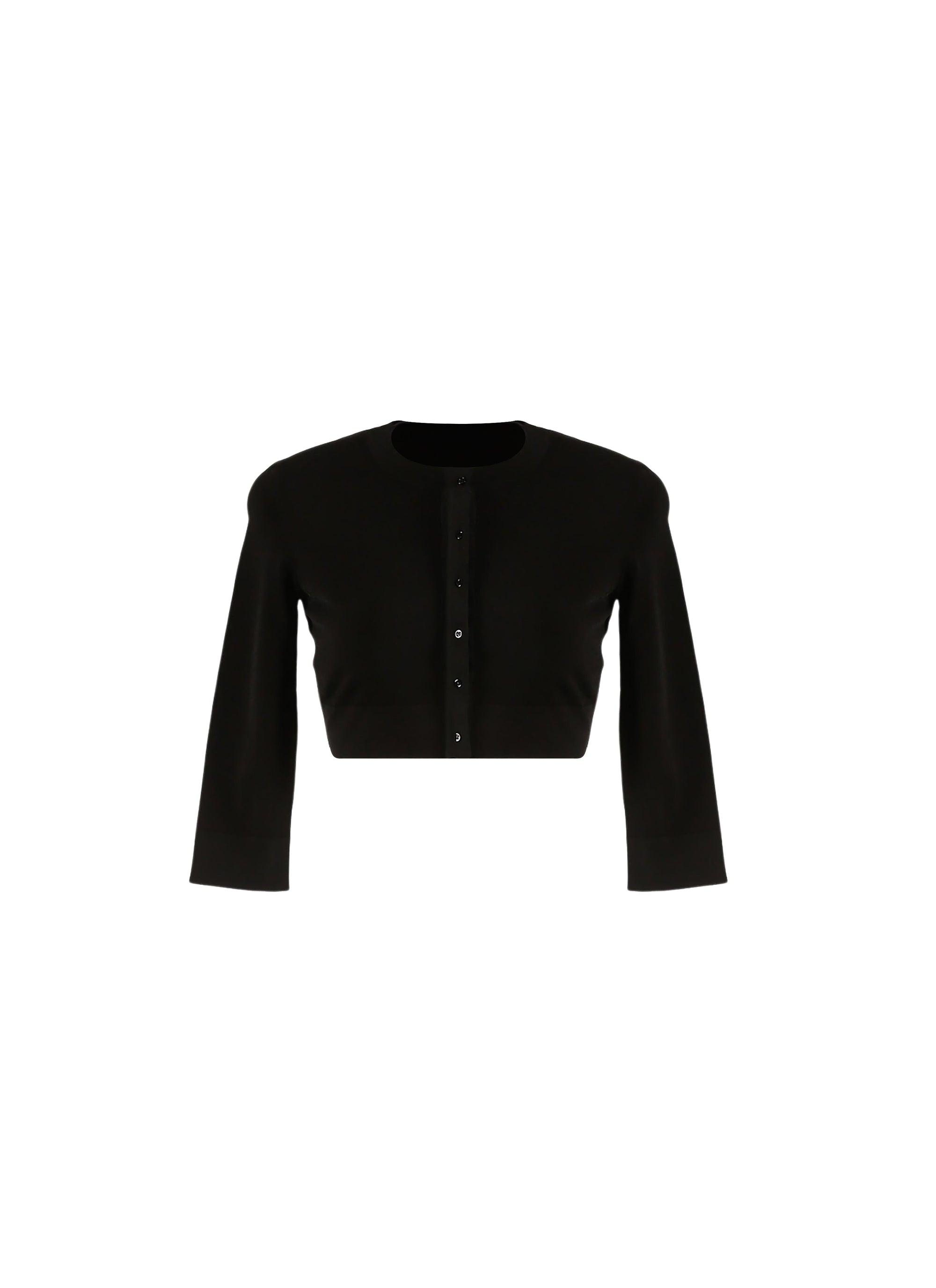 Long sleeve knitted cardigan - Black