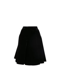 Plain skater skirt - Black Gloss