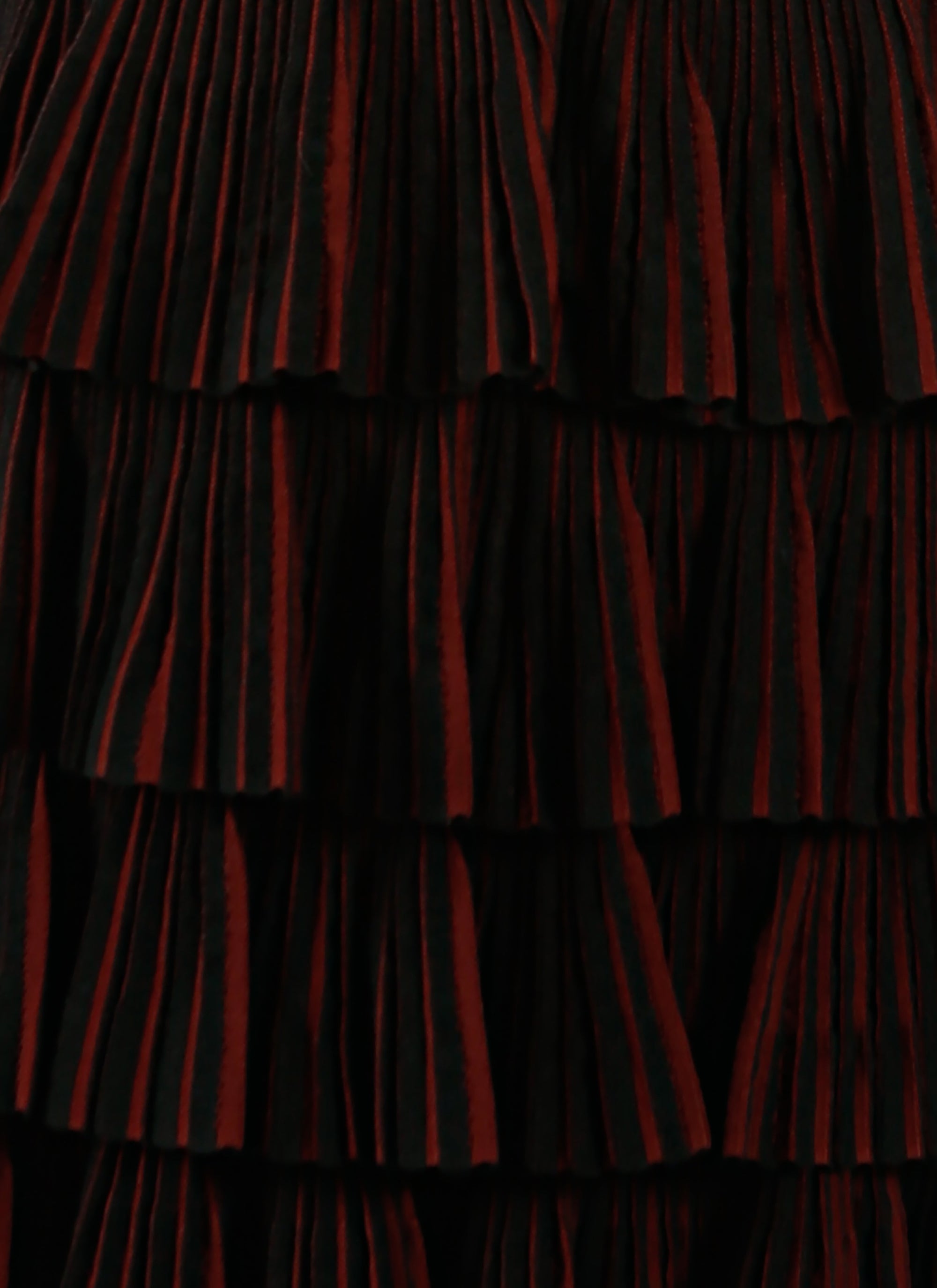 Wool Seguidille skirt - Black & Cherry