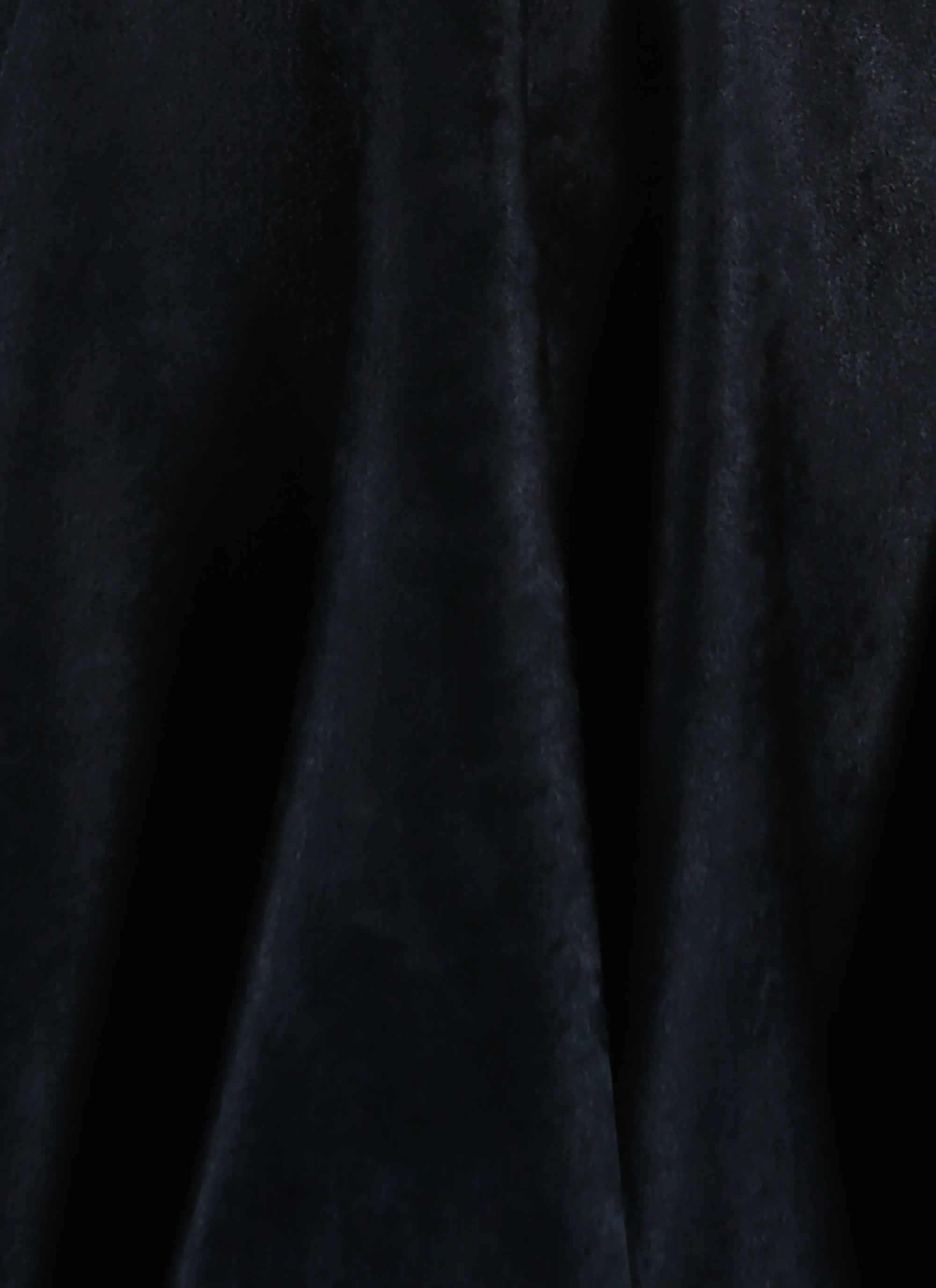 Short plain velvet skirt - Dark Navy
