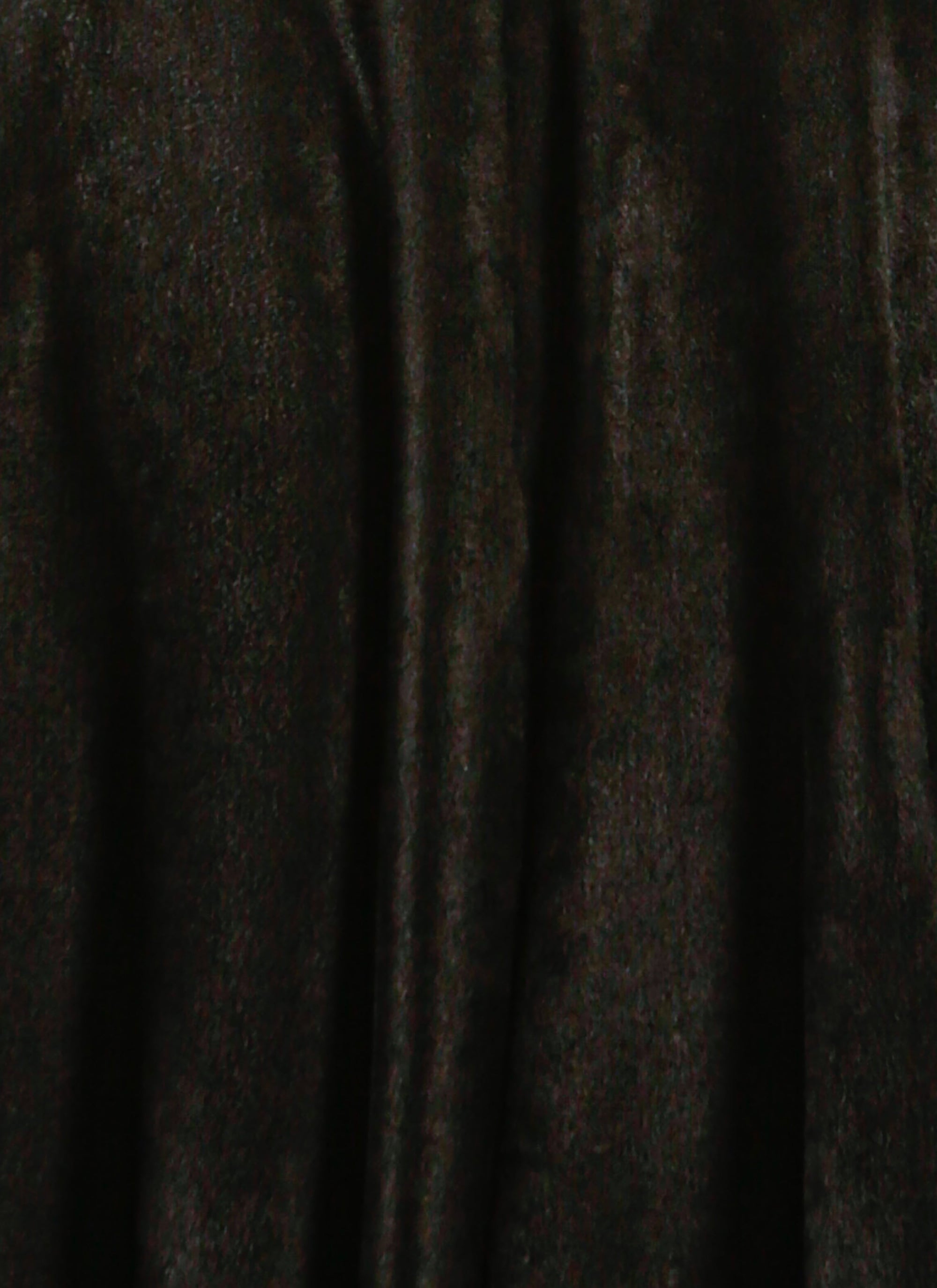 Short plain velvet skirt - Black intense