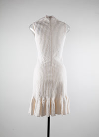 Robe sans manches Segovie en laine - Blanc