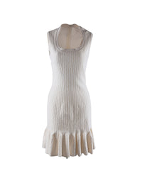 Robe sans manches Segovie en laine - Blanc