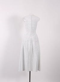 Robe sans manches cloutée Nebuleuse - Blanc Optique