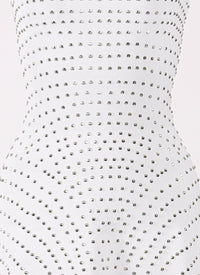 Robe sans manches cloutée Nebuleuse - Blanc Optique