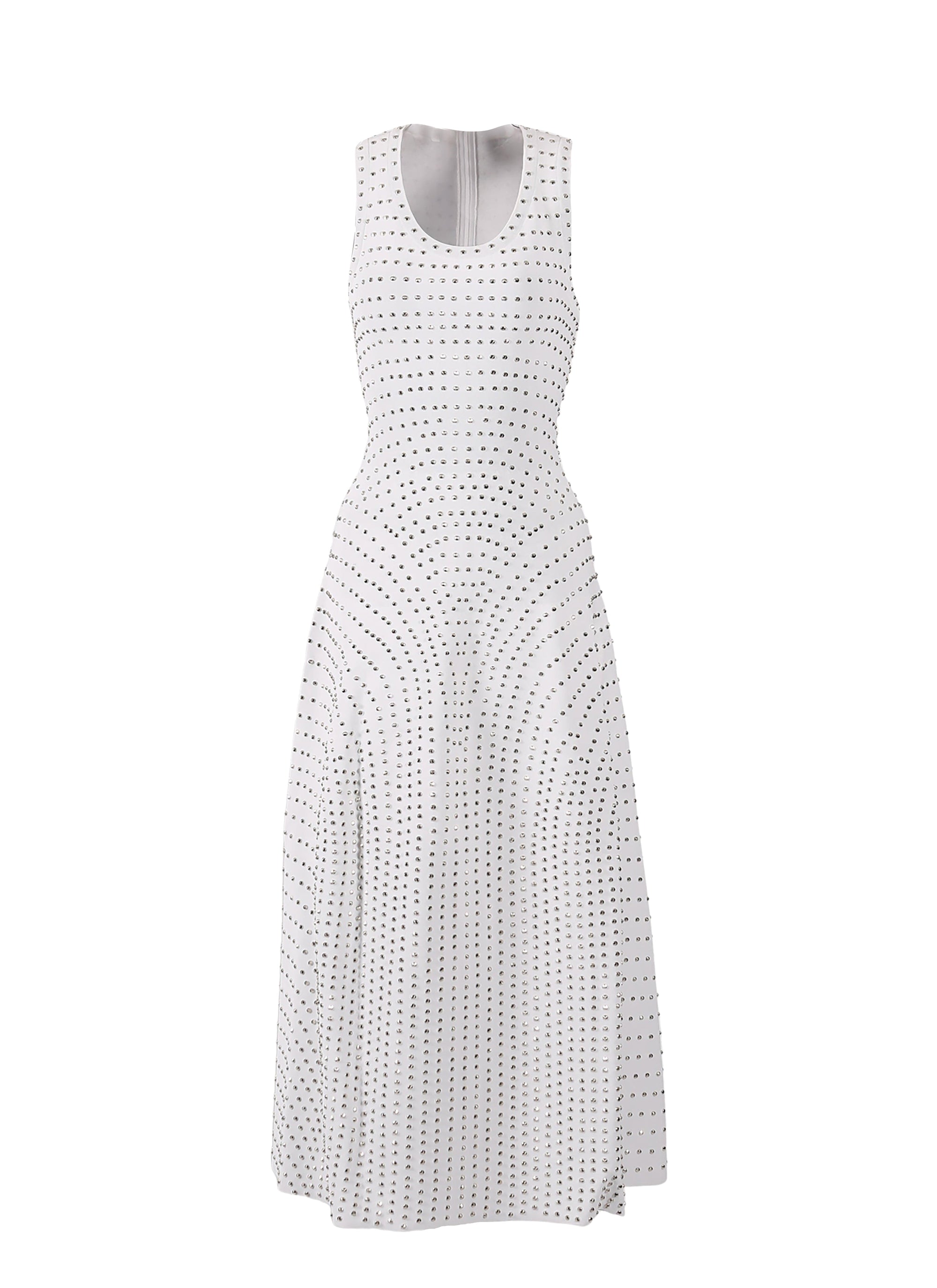 Robe sans manches cloutée Nebuleuse - Blanc Optique