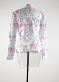 Long-sleeved drawstring basque shirt - Multico470