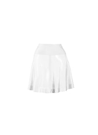 Fond de jupe courte unie transparente - Blanc Optique